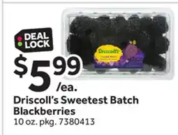 Stop&Shop Driscoll's Sweetest Batch Blackberries offer