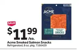 Stop&Shop Acme Smoked Salmon Snacks offer