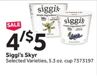 Stop&Shop Siggi's Skyr offer