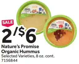 Stop&Shop Nature's Promise Organic Hummus offer