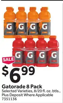 Stop&Shop Gatorade 8 Pack offer