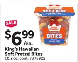 Stop&Shop King's Hawaiian Soft Pretzel Bites offer