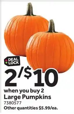 Stop&Shop Large Pumpkins offer