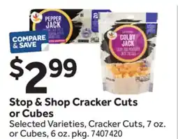 Stop&Shop Stop & Shop Cracker Cuts or Cubes offer
