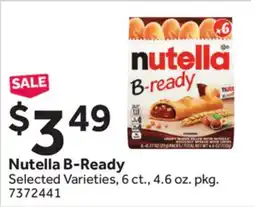 Stop&Shop Nutella B-Ready offer