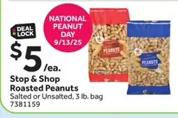 Stop&Shop Stop & Shop Roasted Peanuts offer