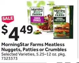 Stop&Shop MorningStar Farms Meatless Nuggets, Patties or Crumbles offer