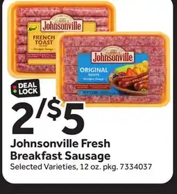 Stop&Shop Johnsonville Fresh Breakfast Sausage offer