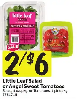 Stop&Shop Little Leaf Salad or Angel Sweet Tomatoes offer
