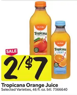 Stop&Shop Tropicana Orange Juice offer