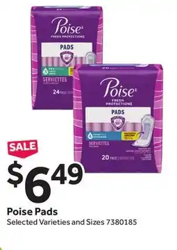 Stop&Shop Poise Pads offer