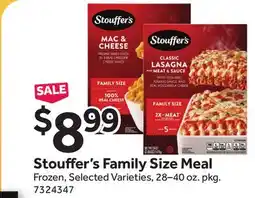 Stop&Shop Stouffer's Family Size Meal offer