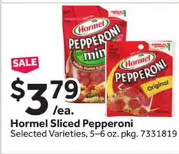 Stop&Shop Hormel Sliced Pepperoni offer