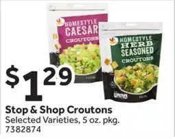 Stop&Shop Stop & Shop Croutons offer