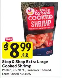 Stop&Shop Stop & Shop Extra Large Cooked Shrimp offer