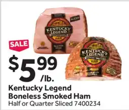 Stop&Shop Kentucky Legend Boneless Smoked Ham offer
