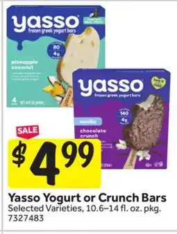 Stop&Shop Yasso Yogurt or Crunch Bars offer