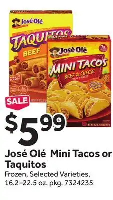 Stop&Shop José Olé Mini Tacos or Taquitos offer