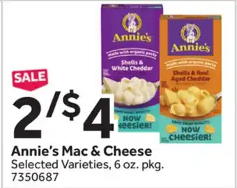 Stop&Shop Annie's Mac & Cheese offer