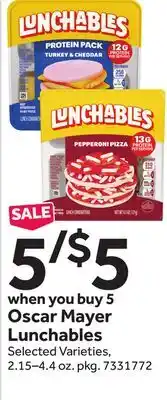 Stop&Shop Oscar Mayer Lunchables offer