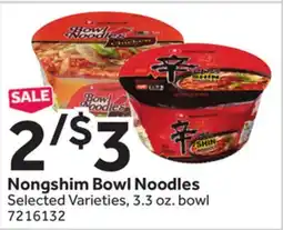 Stop&Shop Nongshim Bowl Noodles offer