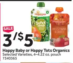 Stop&Shop Happy Baby or Happy Tots Organics offer