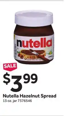Stop&Shop Nutella Hazelnut Spread offer