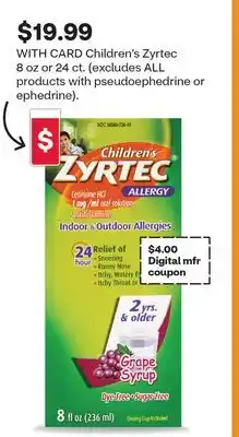 CVS Children's Zyrtec offer