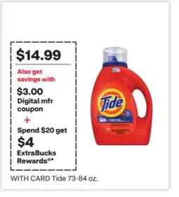 CVS Tide 73-84 oz offer