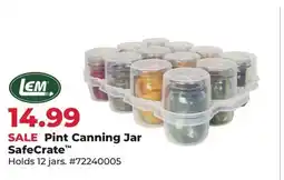 Runnings LEM Pint Canning Jar SafeCrate offer