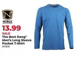 Runnings Noble Outfitters The Best Dang Men's Long Sleeve Pocket T-Shirt offer