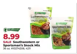 Runnings Eillien's Southwestern or Sportsman's Snack Mix offer