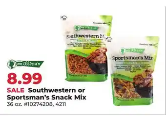 Runnings Eillien's Southwestern or Sportsman's Snack Mix offer