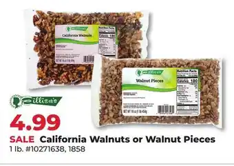 Runnings Eillien's California Walnuts or Walnut Pieces offer