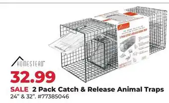 Runnings Homestead 2 Pack Catch & Release Animal Traps offer