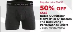 Runnings Noble Outfitters Men's 8 or 5 Inseam The Best Dang Performance Briefs offer