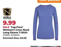 Runnings Noble Outfitters Tug-Free Women's Crew Neck Long Sleeve T-Shirt offer