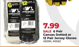 Runnings Wells Lamont Canvas Dotted or 12 Pair Jersey Gloves offer