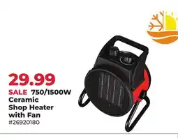 Runnings Beyond Heat 750/1500W Ceramic Shop Heater with Fan offer