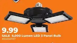 Runnings Electryx 6, 000 Lumen LED 3 Panel Bulb offer