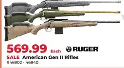 Runnings Ruger American Gen II Rifles offer