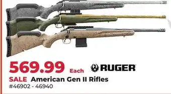 Runnings Ruger American Gen II Rifles offer