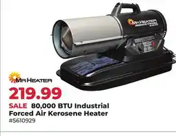 Runnings Mr. Heater 80,000 BTU Industrial Forced Air Kerosene Heater offer