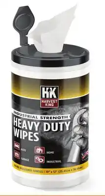 Runnings Harvest King Industrial Strength Degreasing Wipes offer