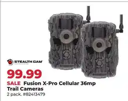 Runnings Stealth Cam Fusion X-Pro Cellular 36mp Trail Cameras offer