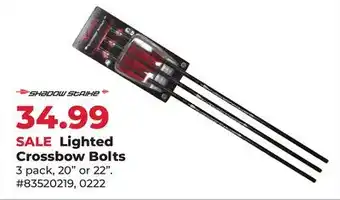 Runnings Shadow Strike Lighted Crossbow Bolts offer