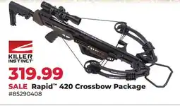 Runnings Killer Instinct Rapid 420 Crossbow Package offer