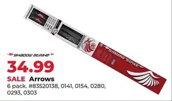 Runnings Shadow Strike Arrows offer