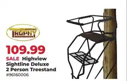 Runnings Trophy Treestands Highview Sightline Deluxe 2 Person Treestand offer