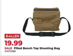 Runnings Allen Filled Bench Top Shooting Bag offer